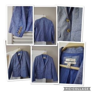 JCREW Women’s Blue Schoolboy Blazer • Size 8P